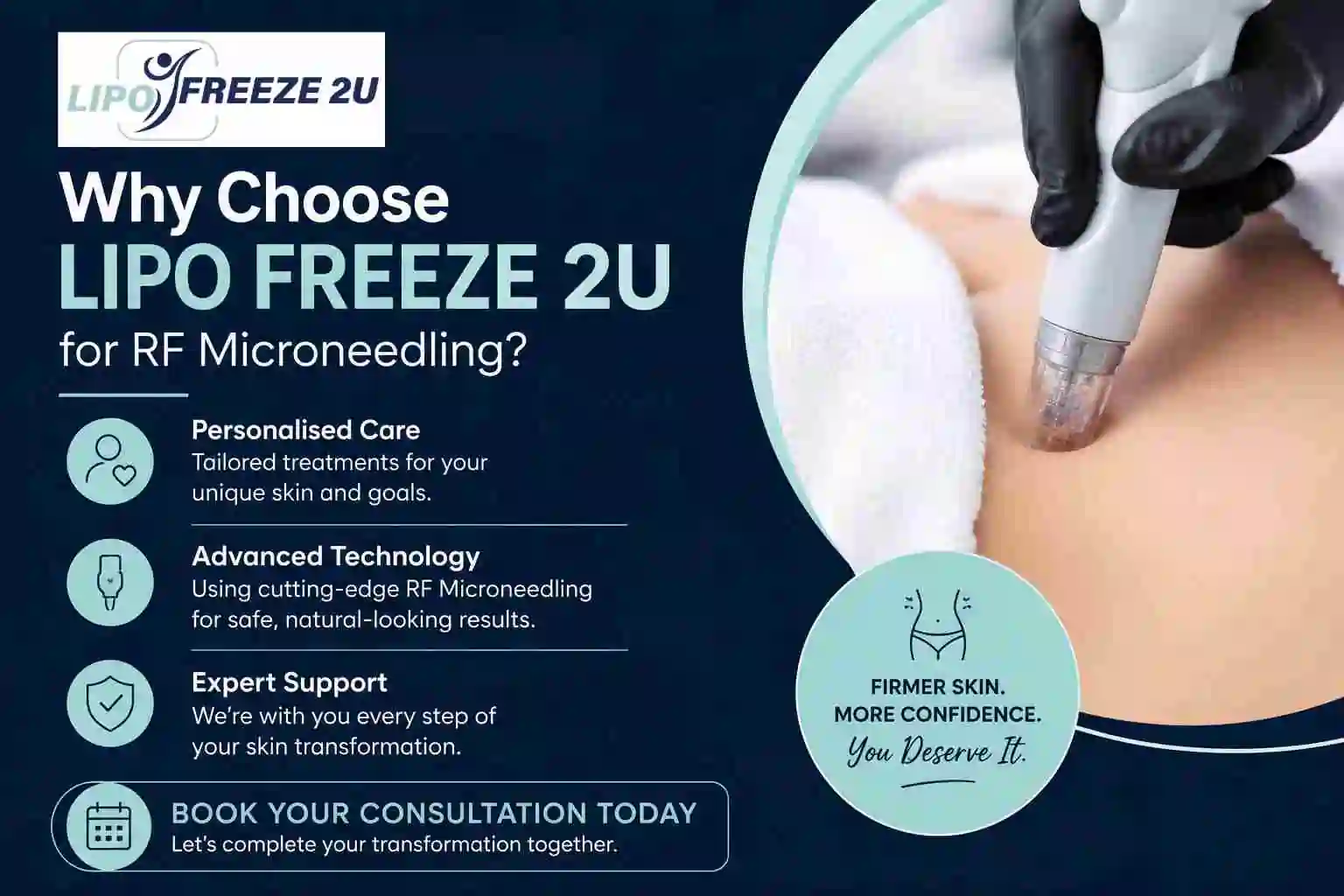 Why Choose LIPO FREEZE 2U for RF Microneedling Hereford?